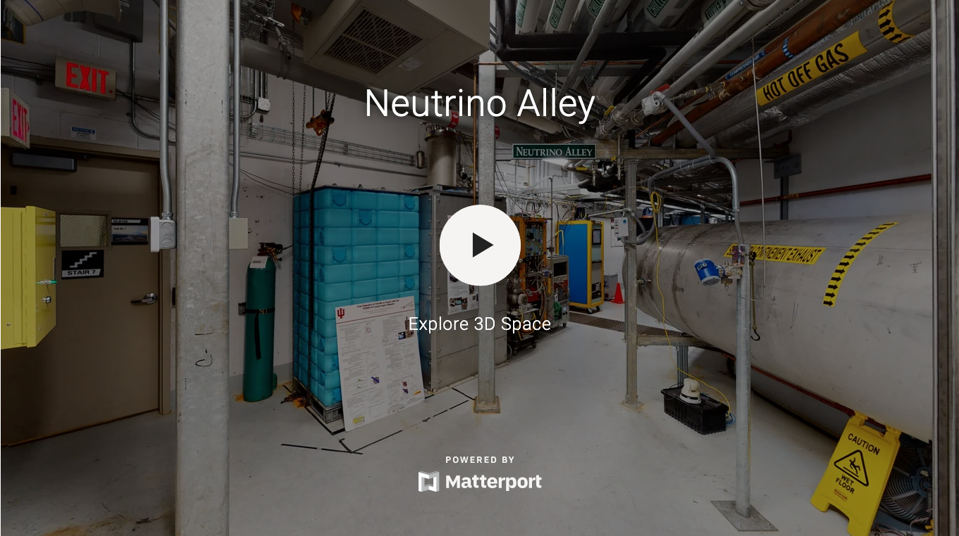 Image shows tour starting point of Neutrino Alley