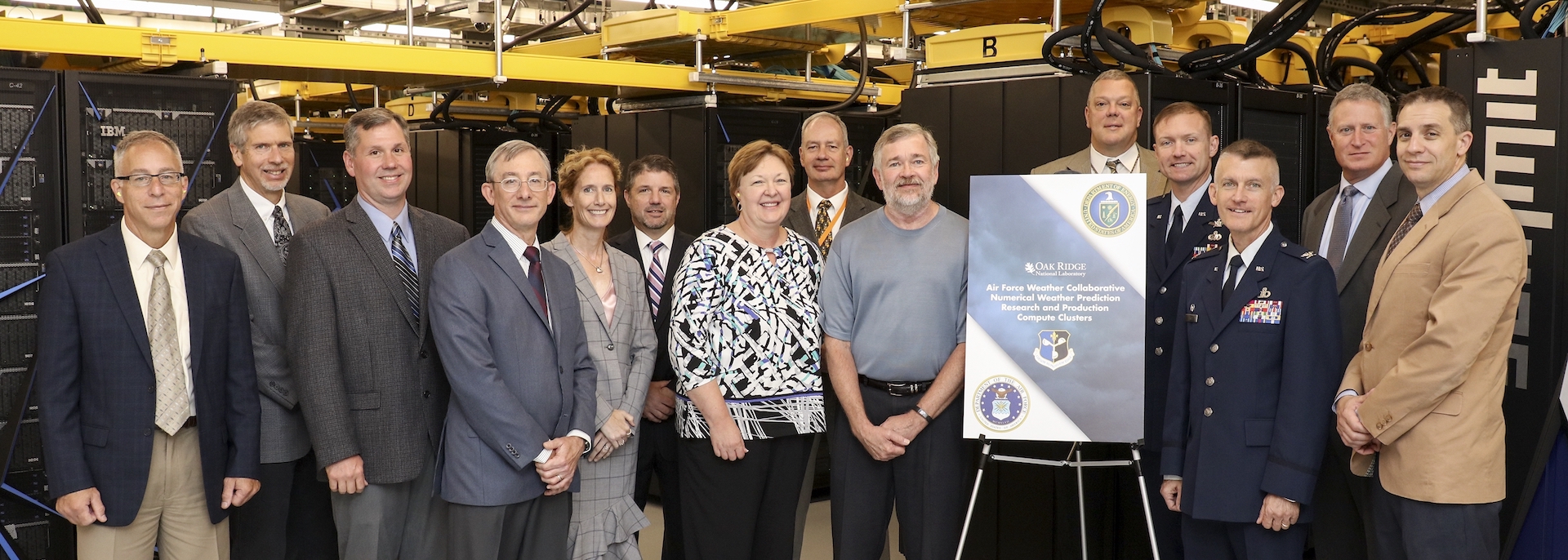 Representatives from the US Air Force met with DOE and ORNL computing and global security team members on July 10 to kick off the collaboration.