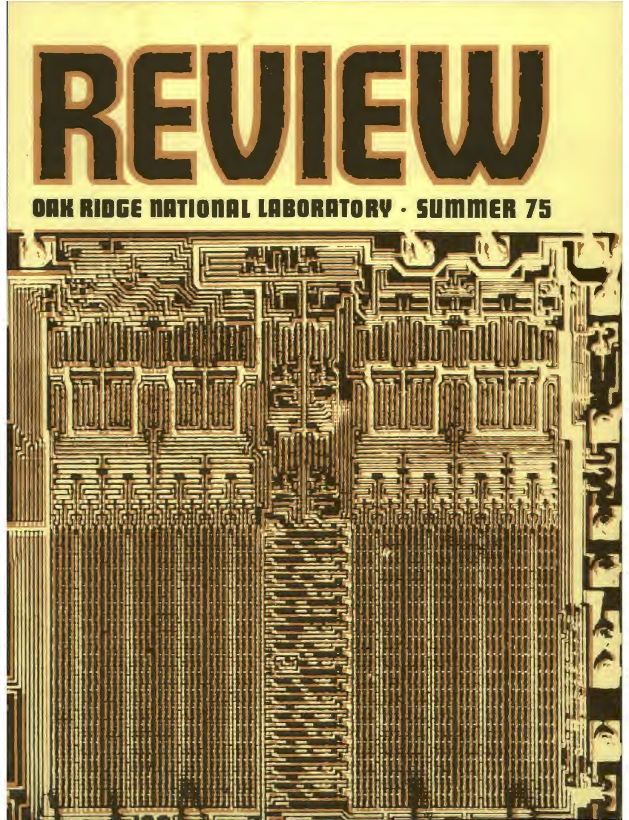 ORNL Review v8n3