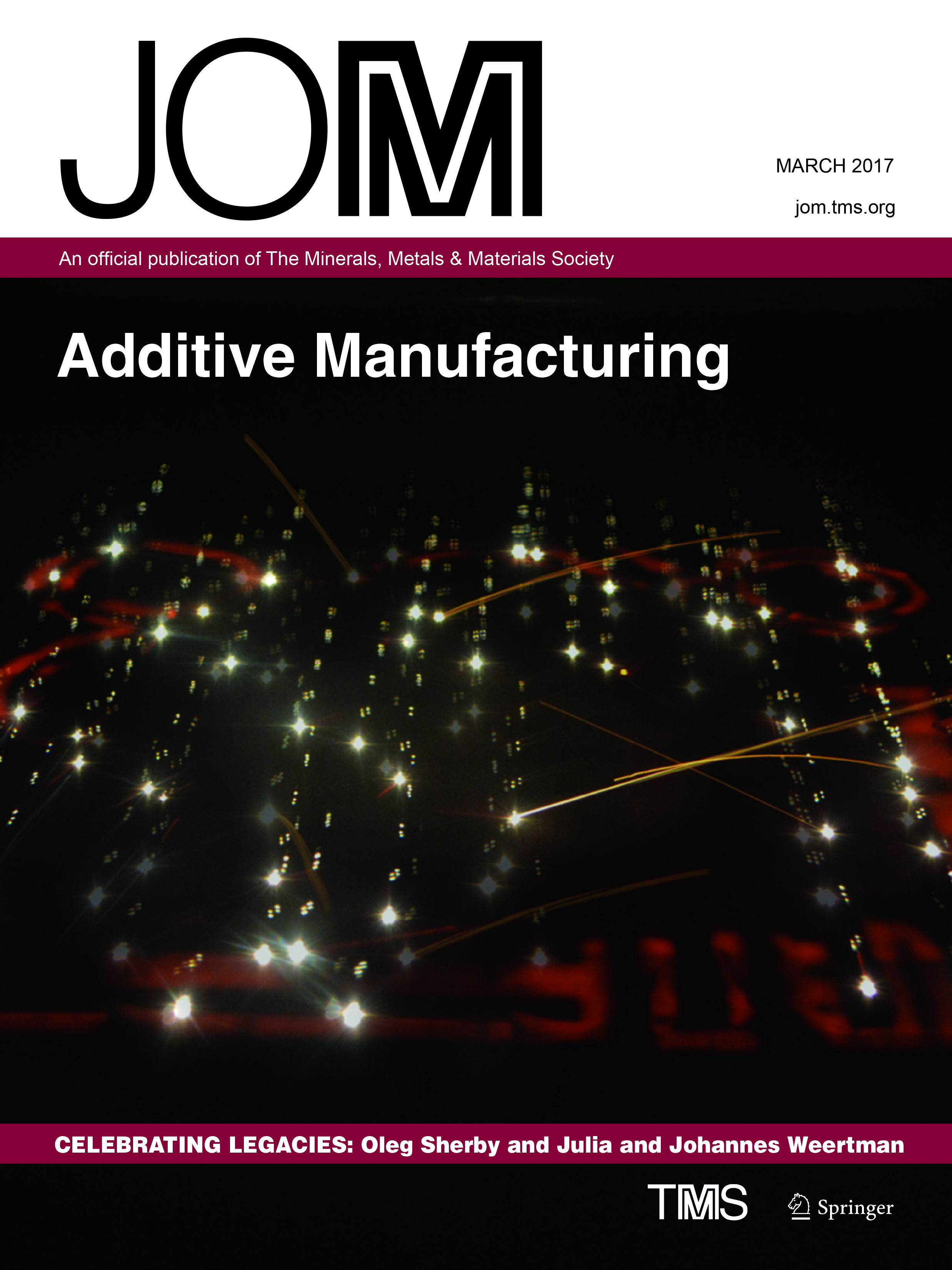 A paper written by a team led by Michael Kirka earned the cover of the Journal of Materials.