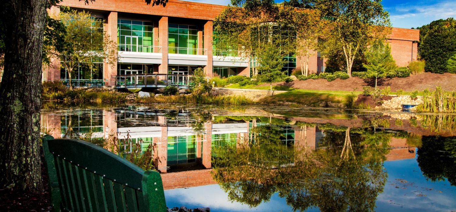 ORNL conference center overlooking the pond