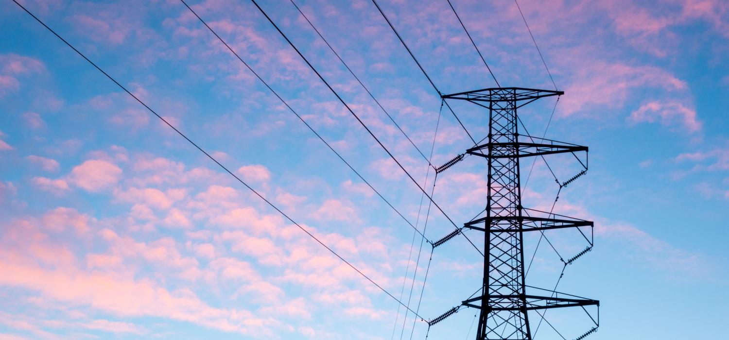 Power lines at sunset (Unsplash)