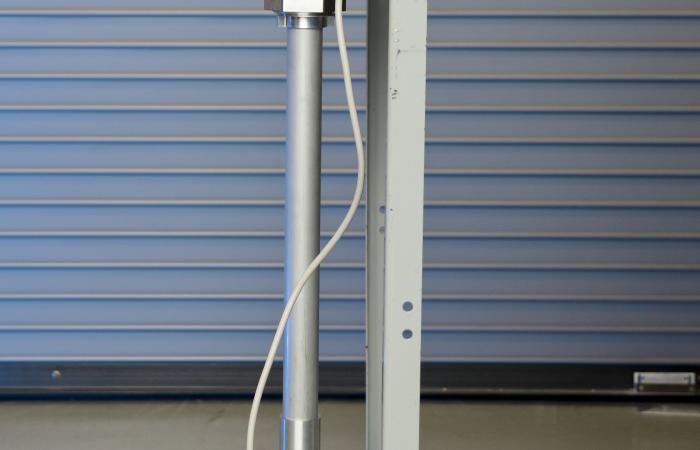 Pellets are inserted into a target tube such as the one shown for processing.