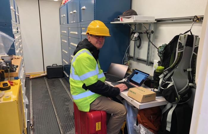 The site data system for DOE’s Atmospheric Radiation and Measurement, or ARM, mobile unit for the MOSAiC expedition is prepared to hold 250 terabytes of data ARM expects to produce during the campaign. Credit: Misha Krassovski/Oak Ridge National Laboratory, U.S. Dept. of Energy