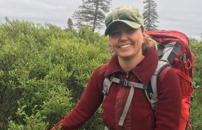 Ecosystem Ecologist Verity Salmon captures and analyzes field data from sites in in Alaska and Minnesota to inform earth system models that are being used to predict environmental change. Credit: David McLennan/Oak Ridge National Laboratory, U.S. Dept. of Energy