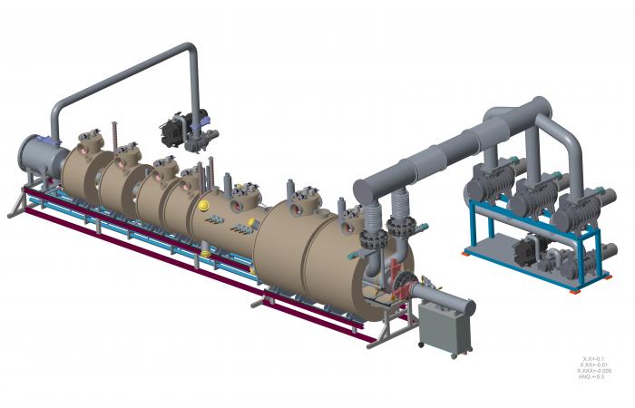 The Material Plasma Exposure eXperiment is a next-generation linear plasma device that will support study of the way plasma will interact long term with the components of future fusion reactors. Credit: Oak Ridge National Laboratory, U.S. Dept. of Energy