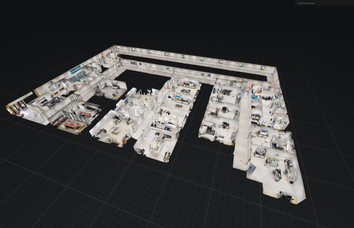 The Ultra-Trace Forensic Science Center, shown in dollhouse view, houses high-precision chemical and isotope mass spectrometry instruments and more than 7,400 square feet of cleanroom space. Credit: ORNL, U.S. Dept. of Energy