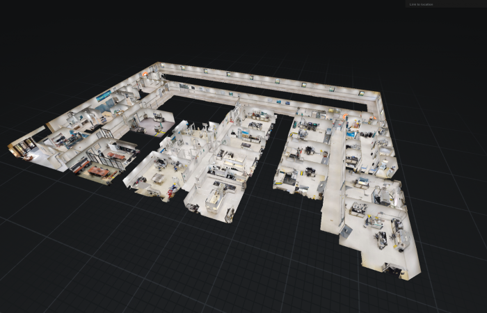 The Ultra-Trace Forensic Science Center, shown in floorplan view, houses high-precision chemical and isotope mass spectrometry instruments and more than 7,400 square feet of cleanroom space. Credit: ORNL, U.S. Dept. of Energy