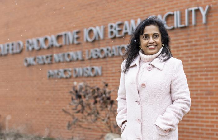 Nesaraja split her effort between nuclear data evaluation and experimentation at ORNL’s now-closed Holifield Radioactive Ion Beam Facility. Credit: Carlos Jones/ORNL, U.S. Dept. of Energy