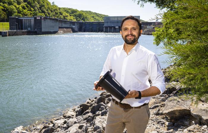 Mirko Musa was always fascinated by the power of rivers, specifically how these mighty waterways sculpt landscapes. Now, as a water power researcher, he’s finding ways to harness that power and protect rivers at the same time. Credit: Carlos Jones/ORNL, U.S. Dept. of Energy