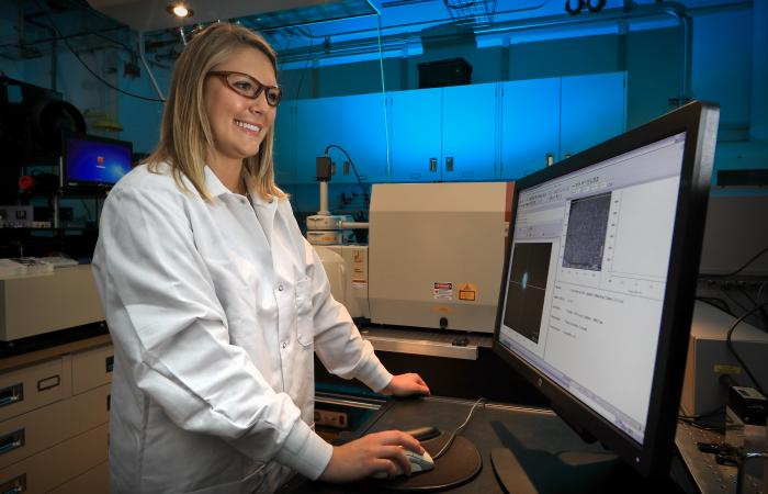 Anna Douglas, founder of SkyNano, is among the first cohort of Innovation Crossroads fellows at ORNL. 