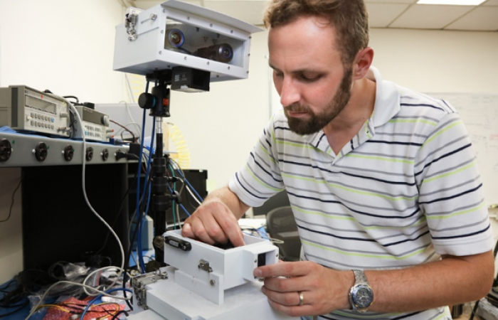 Ryan Kerekes is leader of the RF, Communications, and Cyber-Physical Security Group at Oak Ridge National Laboratory. Photos by Genevieve Martin, ORNL.