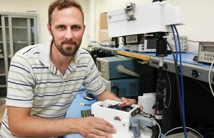 Ryan Kerekes is leader of the RF, Communications, and Cyber-Physical Security Group at Oak Ridge National Laboratory. Photos by Genevieve Martin, ORNL.