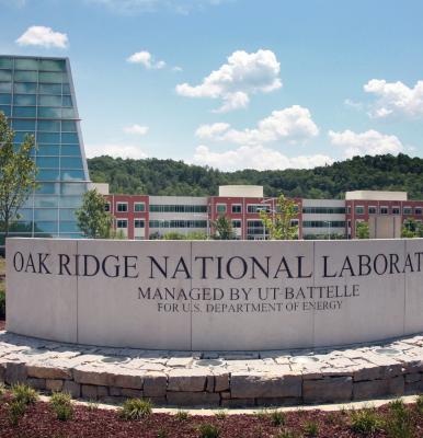 Photo of sign outside Oak Ridge National Laboratory
