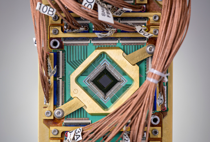 The team embedded a programmable model into a D-Wave quantum computer chip. Credit: D-Wave CSED Computational Sciences and Engineering Division ORNL