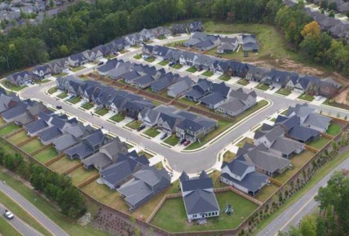 suburban housing development