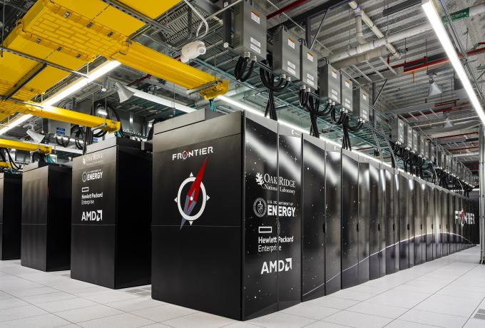 Frontier, the fastest supercomputer in the world, provides expansive and energy-efficient power, which gives scientists the capability to train large AI models in a responsible way.