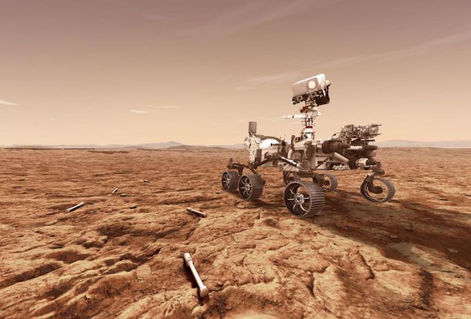 The Perseverance rover, headed for Mars this summer, carries a plutonium isotope produced at ORNL, the first domestic production in about 30 years. As it decays, Pu-238 will power the rover and its instruments across the planet. Credit: NASA