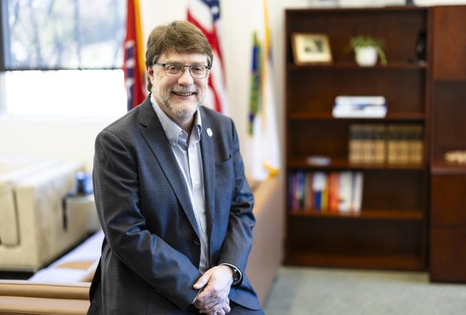 Lab Director Stephen Streiffer in office 