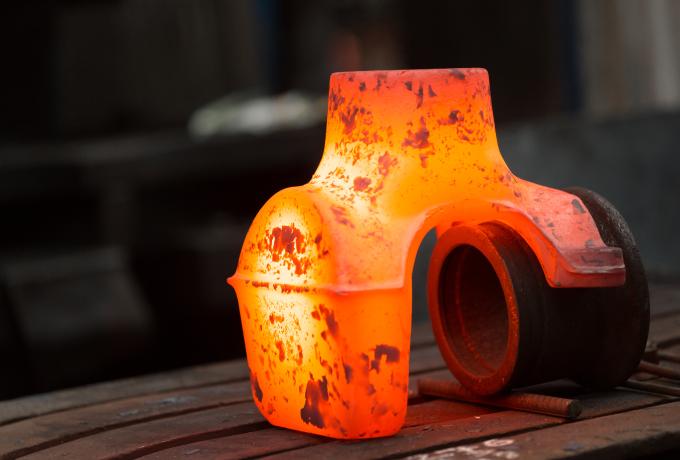 metal part still hot from forge