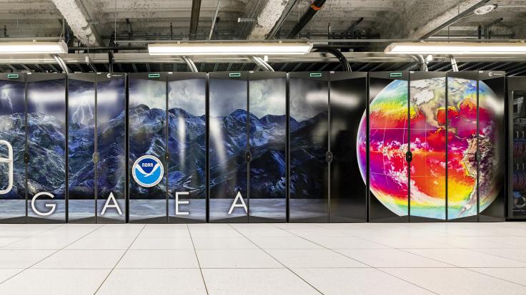 Front of Gaea supercomputer 