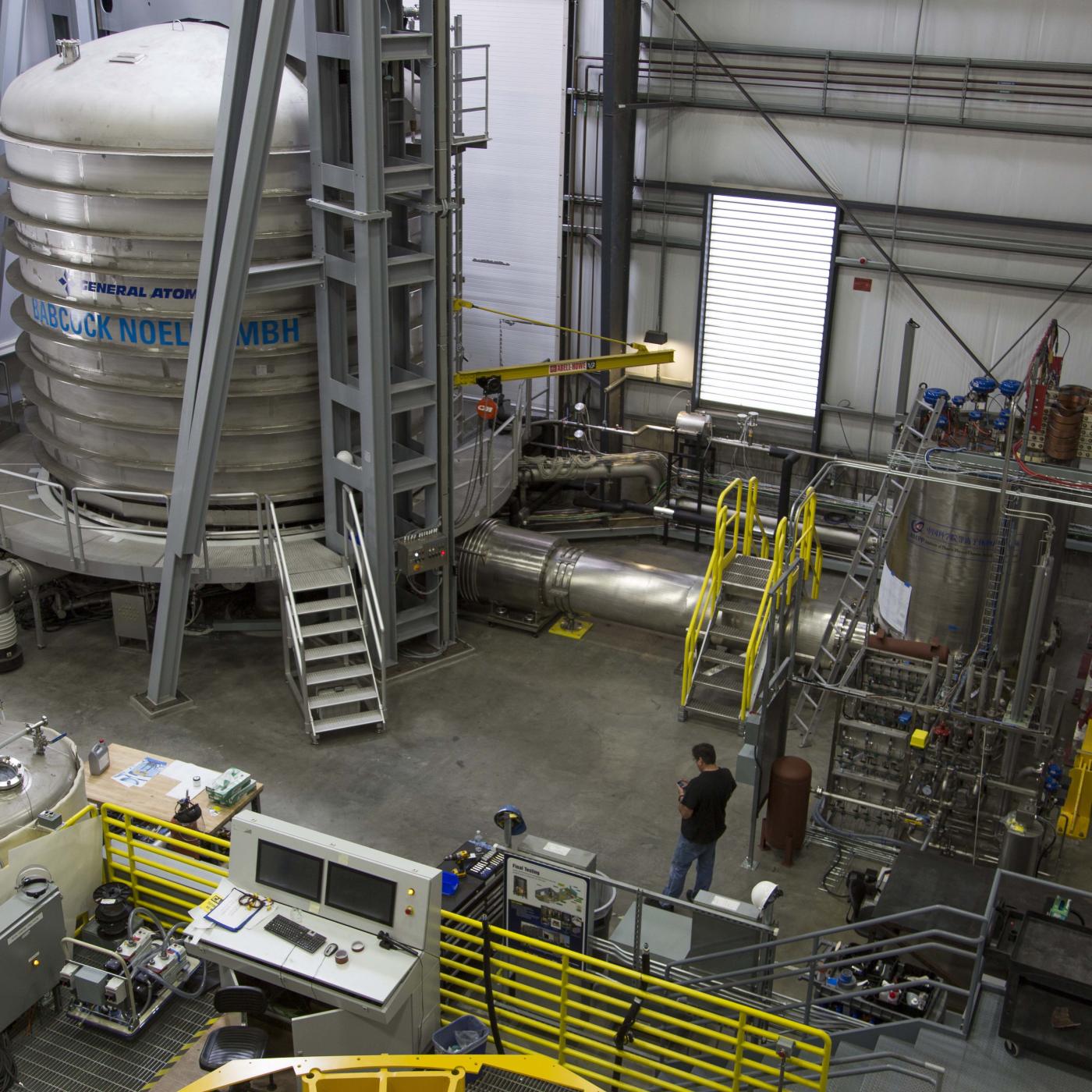 US ITER collaborated with partners around the world to build the General Atomics Magnet Technologies Center in Poway, California.  Credit: General Atomics