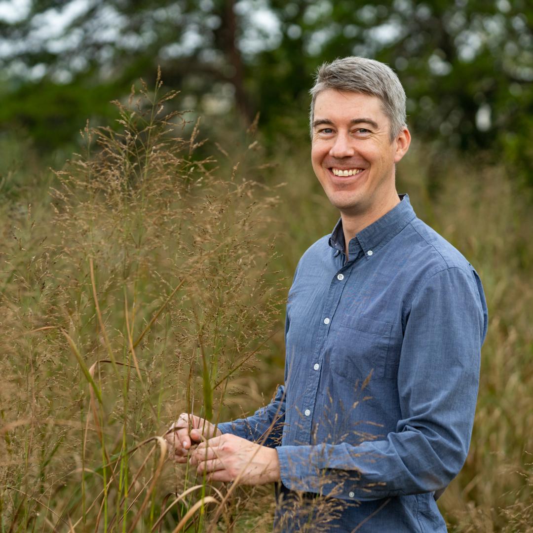 Environmental scientist John Field uses ecosystem models to analyze sustainable methods for growing crops such as switchgrass. Credit: Carlos Jones/ORNL, U.S. Dept. of Energy