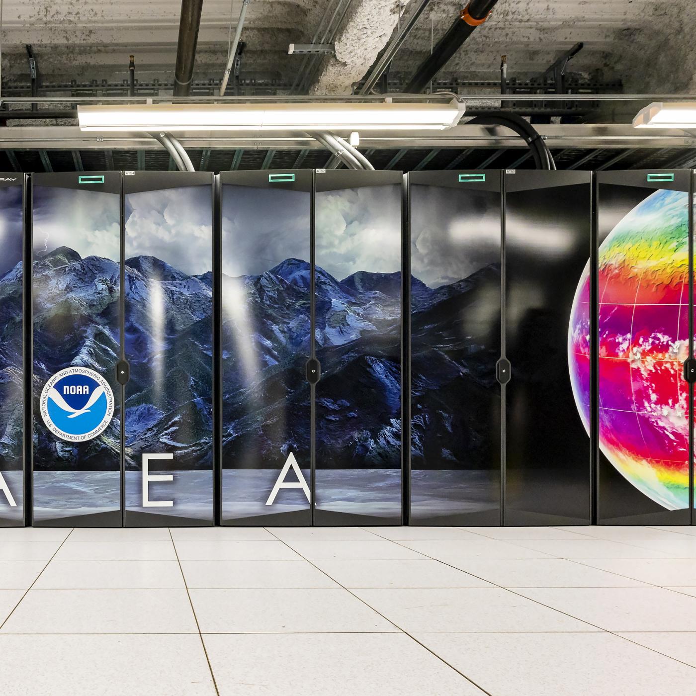 Front of Gaea supercomputer 