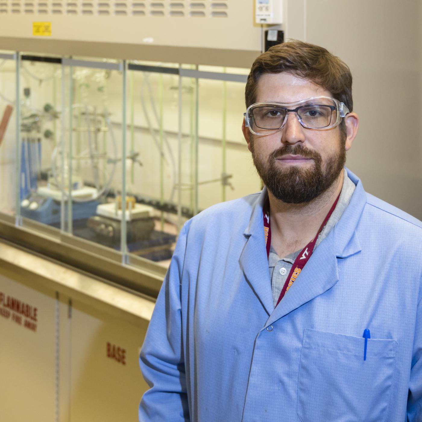 Jeff Foster, Distinguished Staff Fellow at Oak Ridge National Laboratory, is looking for ways to control polymer sequencing for a variety of uses. Credit: Carlos Jones/ORNL, U.S. Dept. of Energy