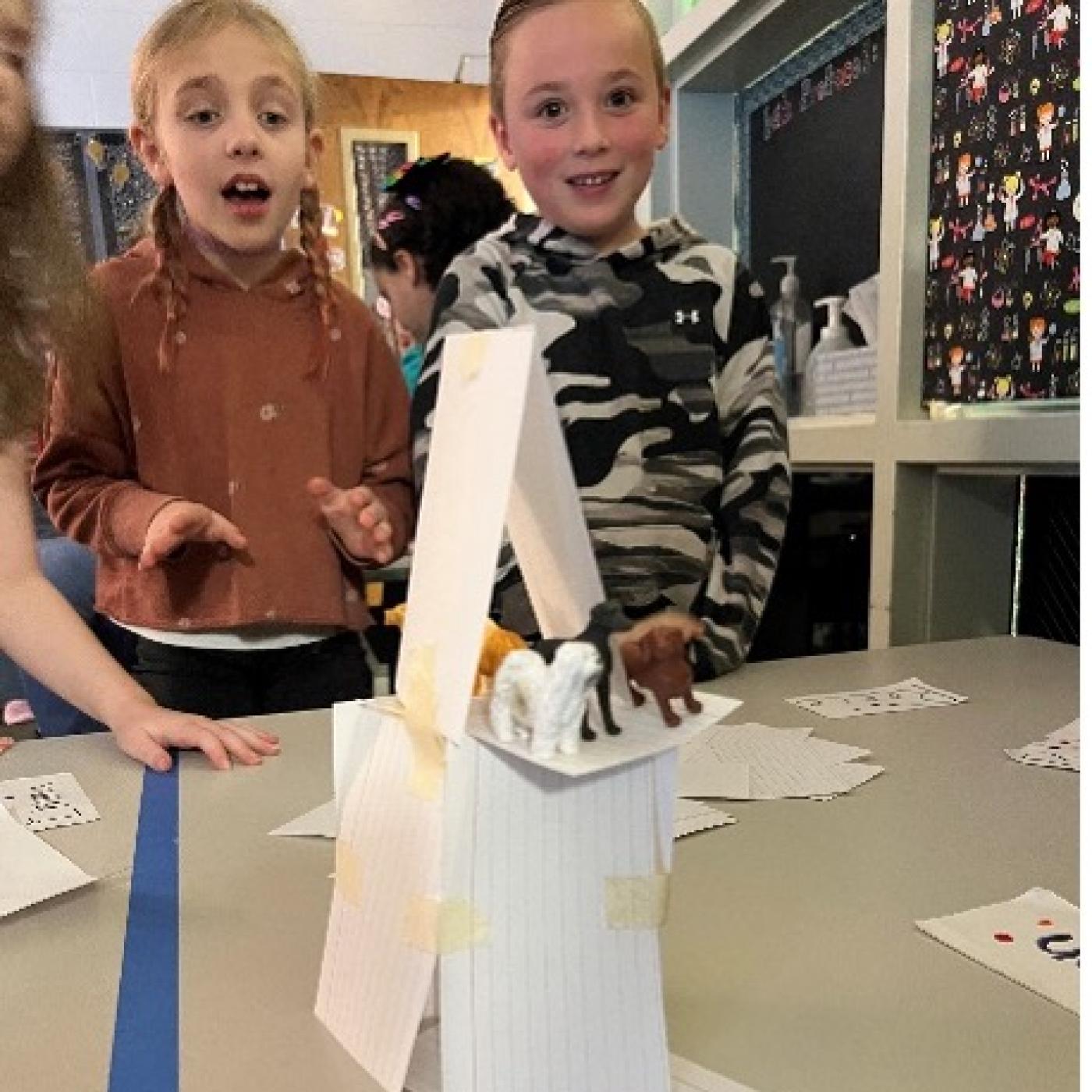 ORNL engineer Ahmed Elatar explained his profession to students in Jessica Everitt’s 2nd grade class at Hardin Valley Elementary School in Knoxville, Tennessee, during Engineers Week. Credit: Jessica Everitt