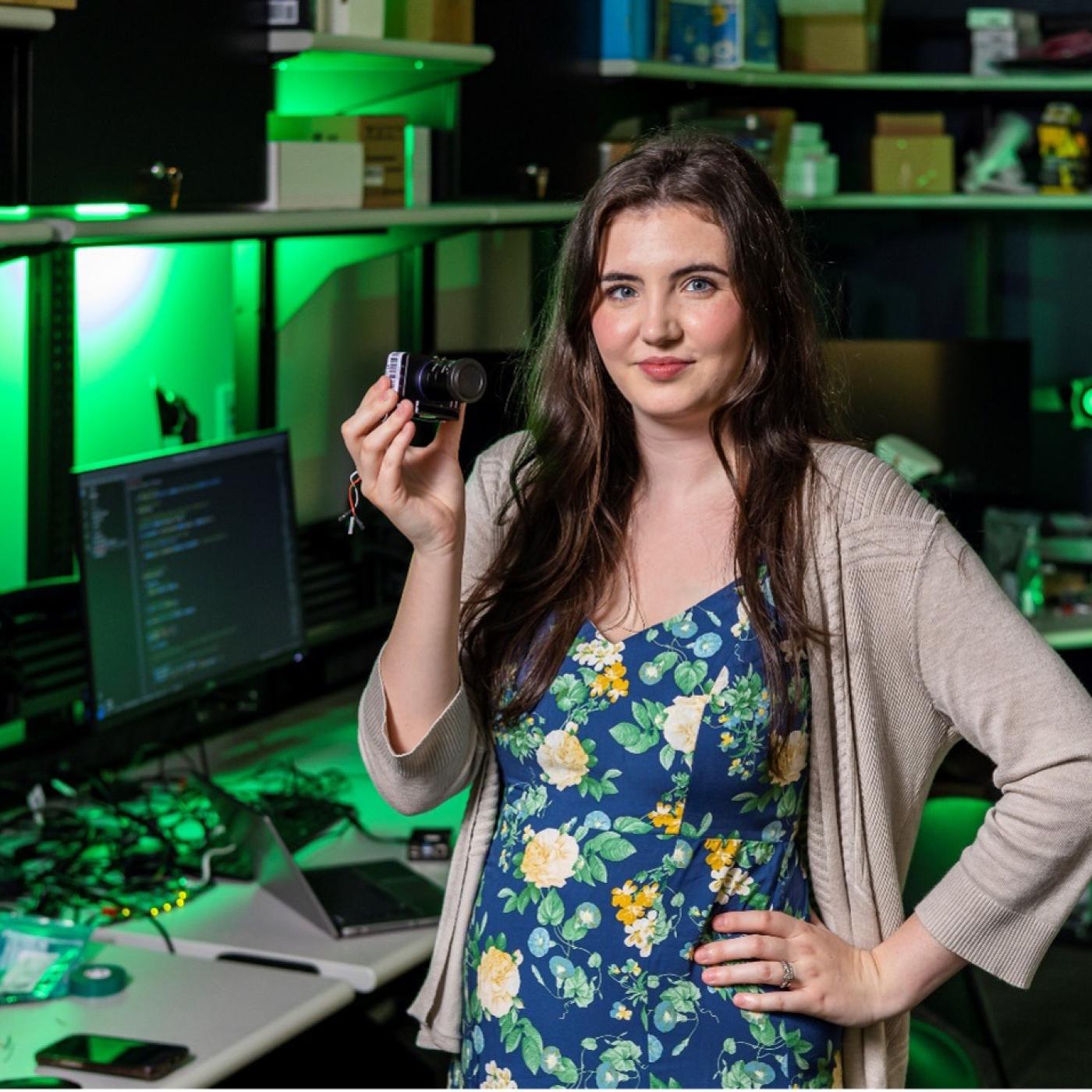 Tristen Mullins. Credit: Carlos Jones/ORNL, U.S. Dept. of Energy