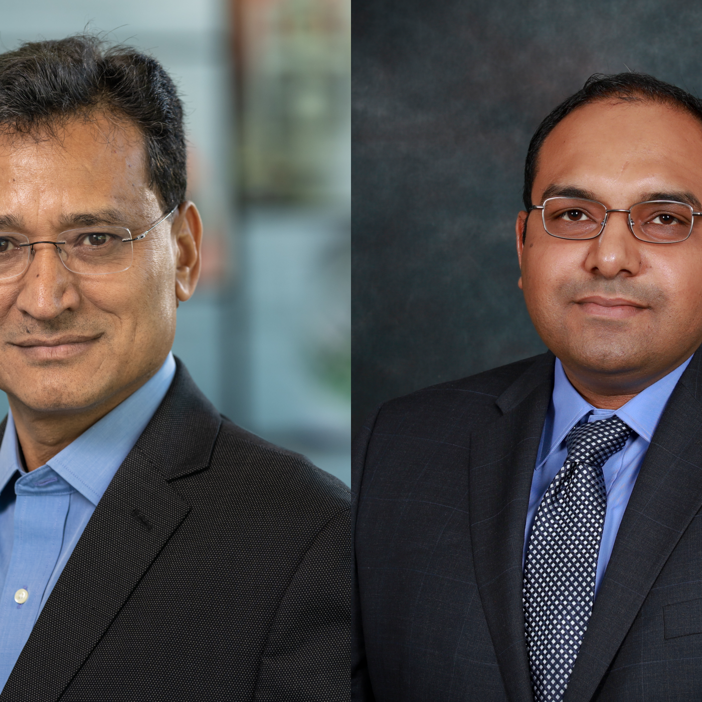 Mahabir Bhandari and Kashif Nawaz  portrait images. 
