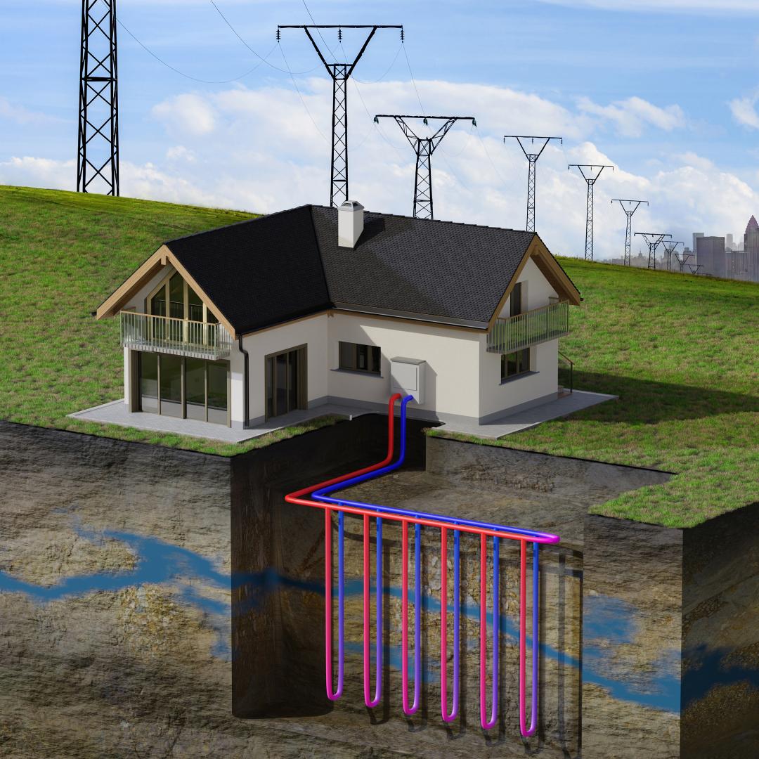 An Oak Ridge National Laboratory study projects how geothermal heat pumps that derive heating and cooling from the ground would improve grid reliability and reduce costs and carbon emissions when widely deployed. Credit: Chad Malone, ORNL, U.S. Dept. of Energy
