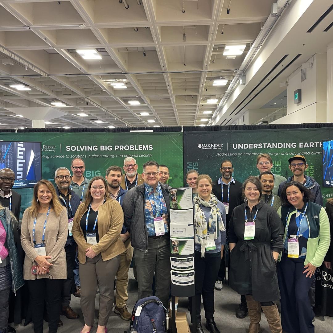 A multidirectorate group from ORNL attended AGU23 and came away inspired for the year ahead in geospatial, earth and climate science