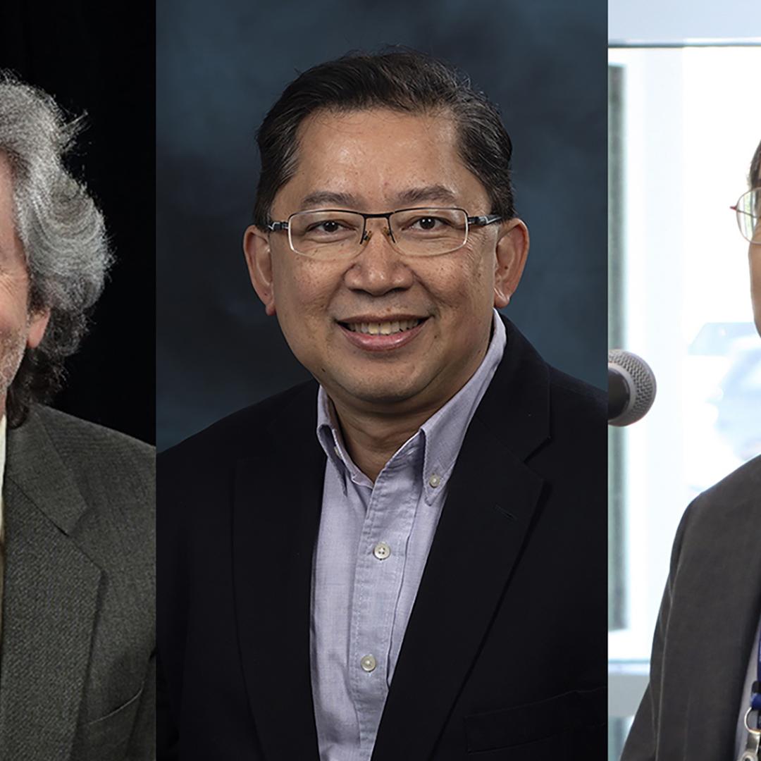 AAAS Fellows, left Keith Kline, Rigoberto Advincula and Takeshi Egami have been elected fellows of the AAAS.
