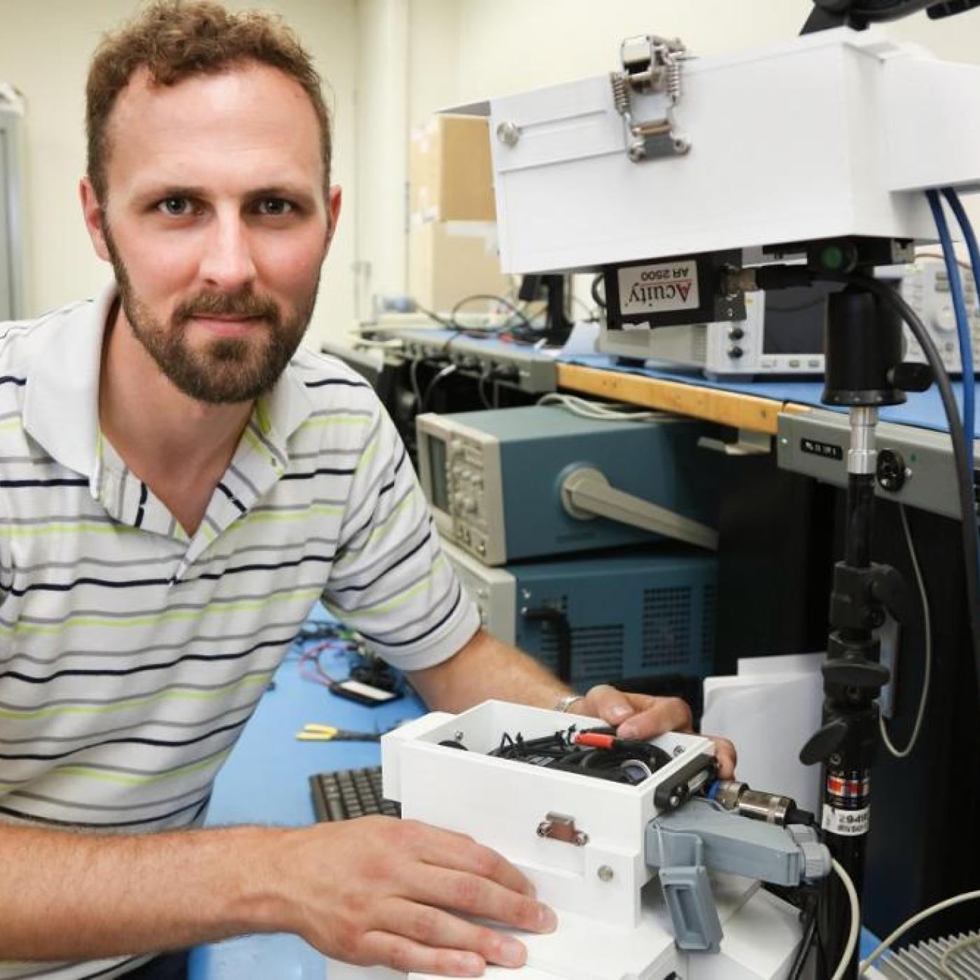 Ryan Kerekes is leader of the RF, Communications, and Cyber-Physical Security Group at Oak Ridge National Laboratory. Photos by Genevieve Martin, ORNL.