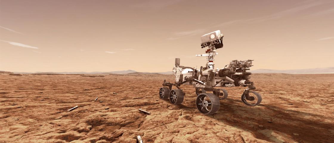 The Perseverance rover, headed for Mars this summer, carries a plutonium isotope produced at ORNL, the first domestic production in about 30 years. As it decays, Pu-238 will power the rover and its instruments across the planet. Credit: NASA