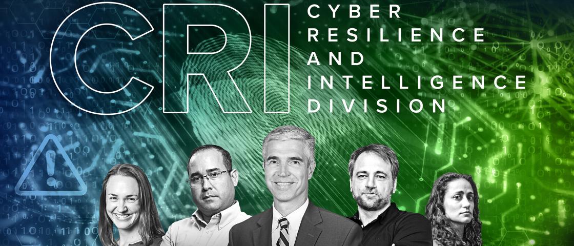 CRI staff with text