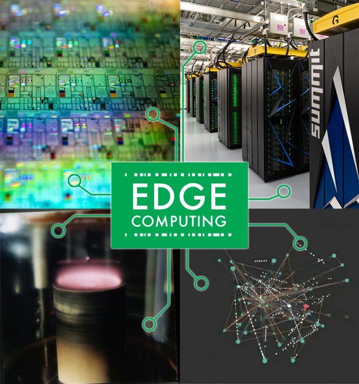 Edge computing is both dependent on and greatly influencing a host of promising technologies including (clockwise from top left): quantum computing; high-performance computing; neuromorphic computing; and carbon nanotubes.