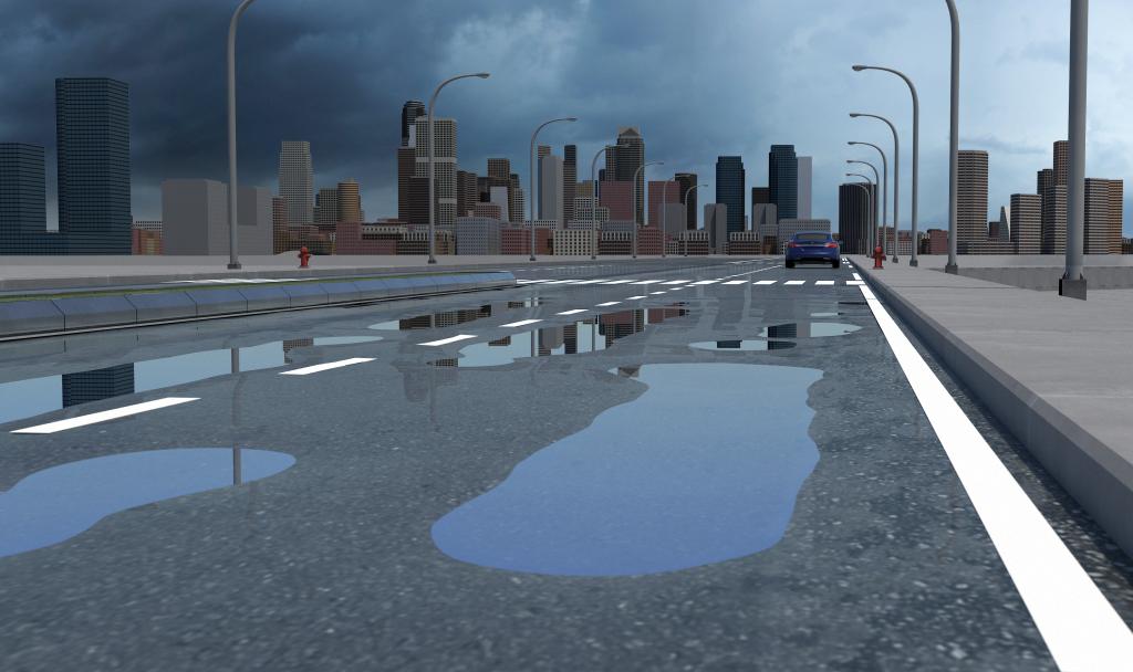 The built environment, from roads to sidewalks to parking lots, affects the water cycle and climate. Scientists at ORNL have explored the use of statistical relationships for evaluating representations of cities and the land surface in climate models. Credit: Andy Sproles/ORNL, U.S. Dept. of Energy