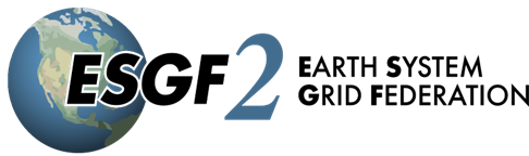 Logo of ESGF 2 Earth System Grid Federation