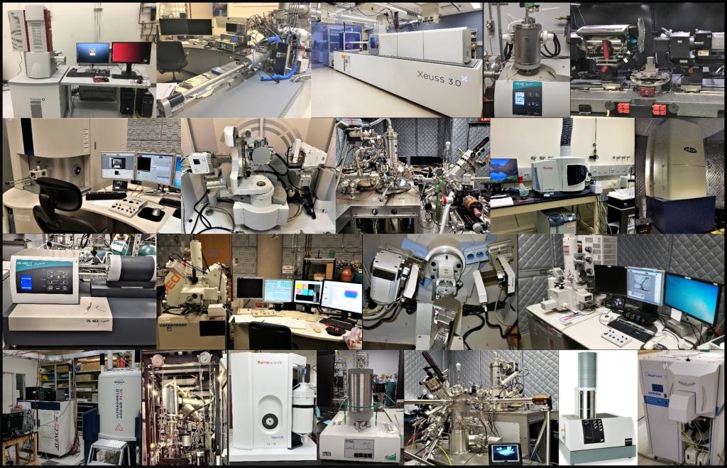 a collage of characterization instruments
