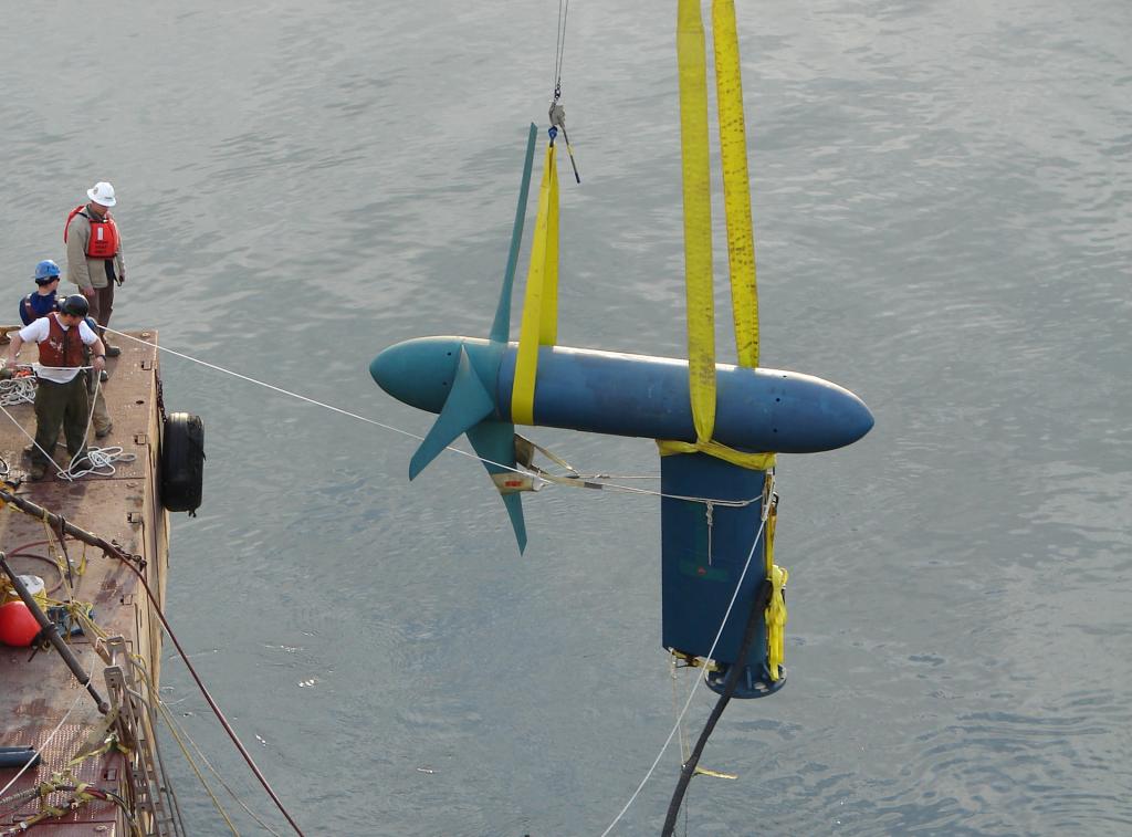 Turbine installation. Credit: Verdant Power
