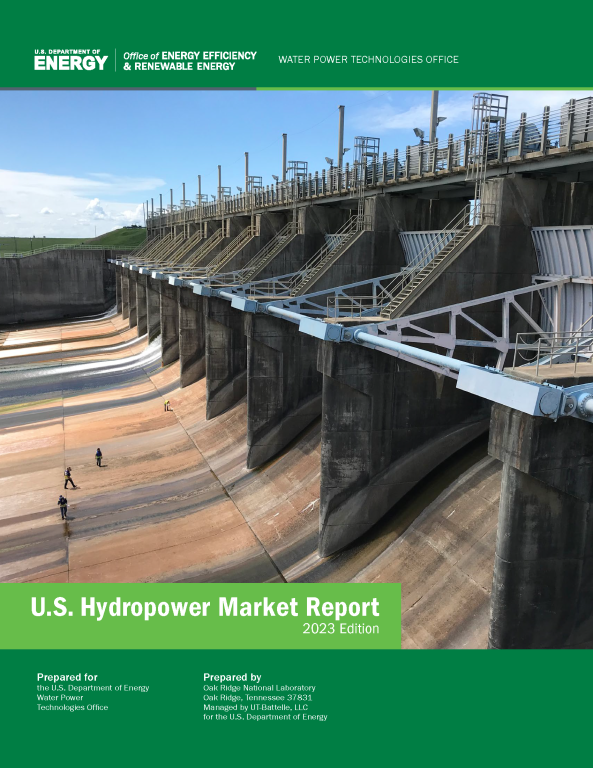 front cover of 2023 hydropower market report