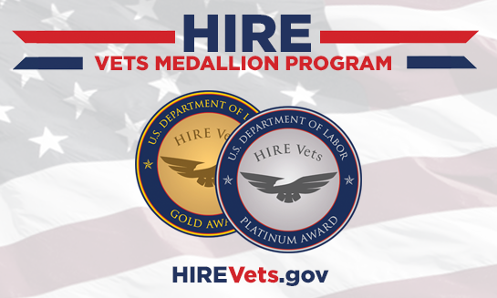Department of Labor’s Honoring Investments in Recruiting and Employing American Military Veterans, or HIRE Vets, program.