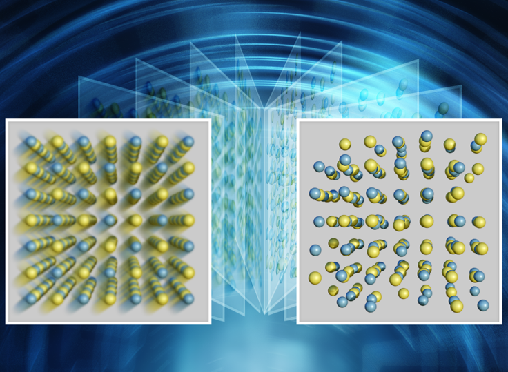 Spontaneous directional vibrations in cubic germanium-tellurium thermoelectric