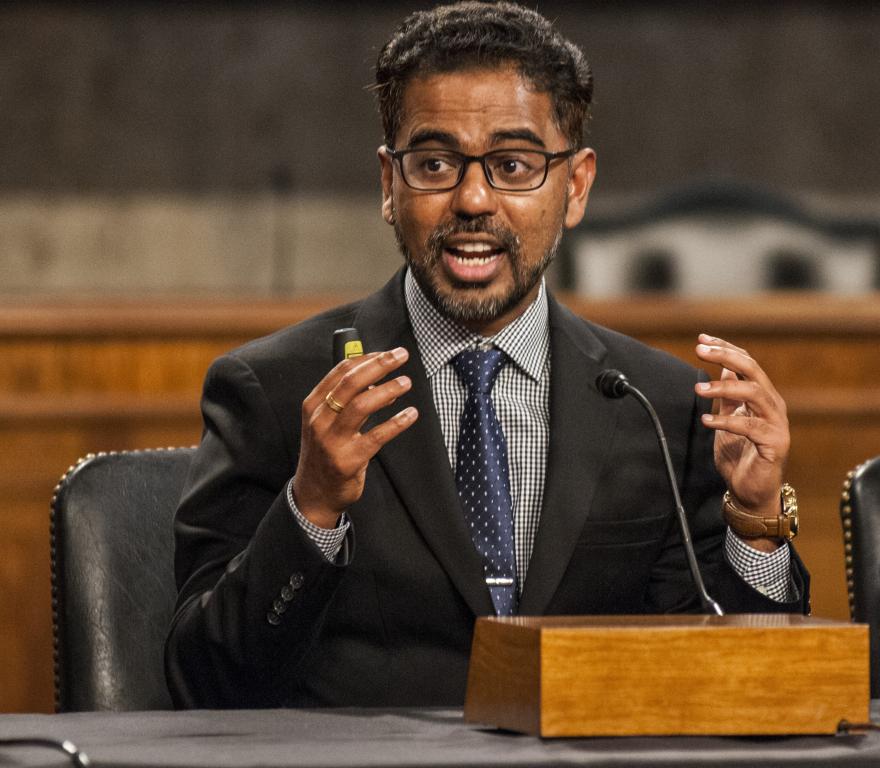 Prasanna Balaprakash, who leads ORNL’s AI Initiative, participated in events hosted by the White House Office of Science and Technology Policy and the Task Force on American Innovation to discuss the challenges and opportunities posed by AI. Credit: Brian Mosley/Computing Research Association