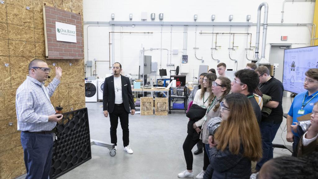 During the two-day finals competition, JUMP into STEM students toured the Building Technologies Research and Integration Center at ORNL where they learned about ORNL-developed technologies. Credit: Alonda Hines/ORNL, U.S. Dept. of Energy