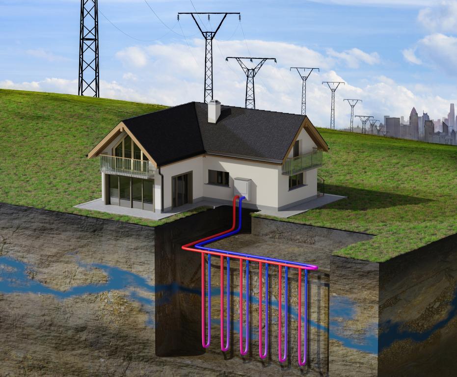 An Oak Ridge National Laboratory study projects how geothermal heat pumps that derive heating and cooling from the ground would improve grid reliability and reduce costs and carbon emissions when widely deployed. Credit: Chad Malone, ORNL, U.S. Dept. of Energy