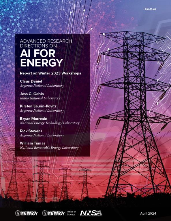 The AI for Energy Report provides a framework for using AI to accelerate decarbonization of the U.S. economy. Credit: Argonne National Laboratory
